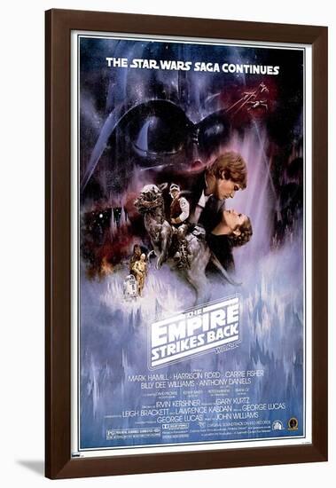 24X36 Star Wars: The Empire Strikes Back - One Sheet 2 Premium Poster-null-Framed Poster
