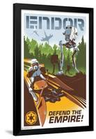 24X36 Star Wars: The Return of the Jedi - Endor-Trends International-Framed Poster