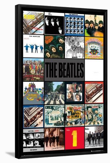 24X36 The Beatles - Albums-null-Framed Standard Poster