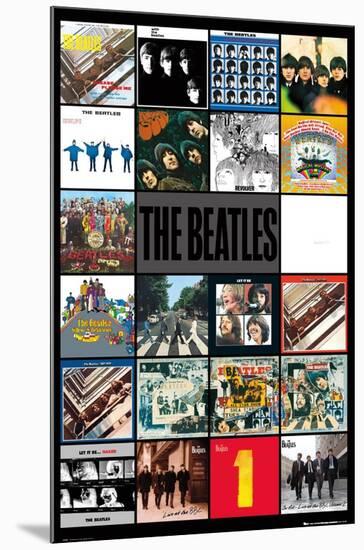 24X36 The Beatles - Albums-null-Mounted Standard Poster