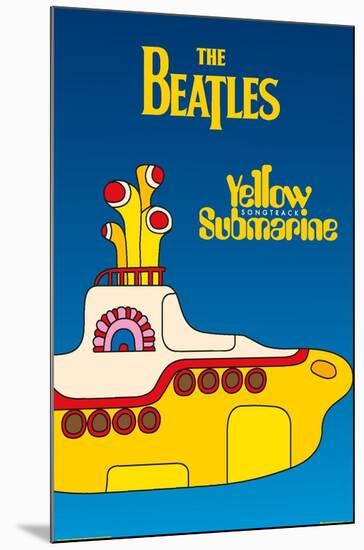 24X36 The Beatles - Yellow Submarine-null-Mounted Standard Poster