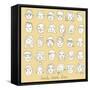 25 Funny Cartoon Faces in Vector. Men, Women, Girls, Boys Smiling and Laughing-smilewithjul-Framed Stretched Canvas