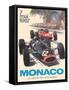 25th Monaco Grand Prix Automobile - Formula One F1, Vintage Car Racing Poster, 1967-Michael Turner-Framed Stretched Canvas