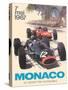 25th Monaco Grand Prix Automobile - Formula One F1, Vintage Car Racing Poster, 1967-Michael Turner-Stretched Canvas