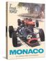 25th Monaco Grand Prix Automobile - Formula One F1, Vintage Car Racing Poster, 1967-Michael Turner-Stretched Canvas