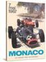 25th Monaco Grand Prix Automobile - Formula One F1, Vintage Car Racing Poster, 1967-Michael Turner-Stretched Canvas