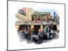 26 Beach Cafe, Venice Beach, California-Nicolas Hugo-Mounted Giclee Print