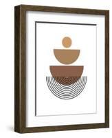 26C Geometric White 78-AnnArt-Framed Art Print