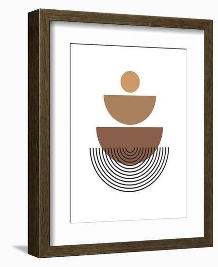 26C Geometric White 78-AnnArt-Framed Art Print