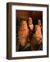 26th Dynasty Canopic Jars, Tomb of Iufaa, Abu Sir, Egypt-Kenneth Garrett-Framed Photographic Print