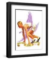 "26th Olympiad," July/Aug 1996-J.F. Kernan-Framed Premium Giclee Print