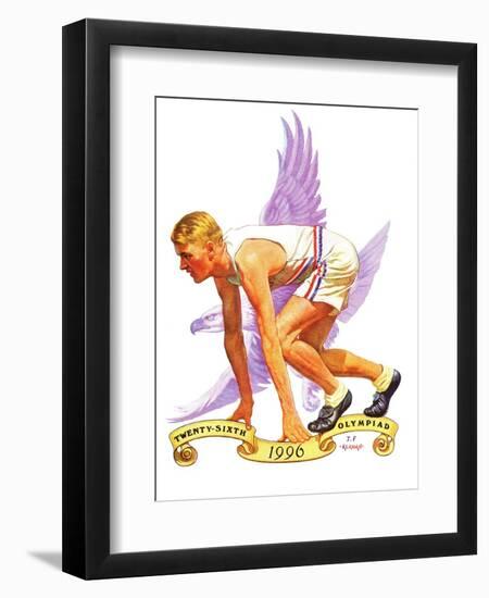 "26th Olympiad," July/Aug 1996-J.F. Kernan-Framed Premium Giclee Print