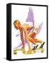 "26th Olympiad," July/Aug 1996-J.F. Kernan-Framed Stretched Canvas