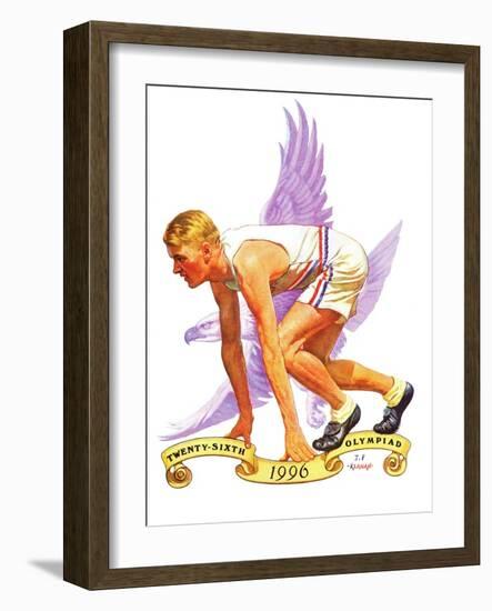 "26th Olympiad," July/Aug 1996-J.F. Kernan-Framed Giclee Print