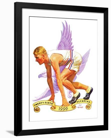 "26th Olympiad," July/Aug 1996-J.F. Kernan-Framed Giclee Print