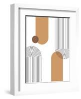 27A Geometric White 79-AnnArt-Framed Art Print