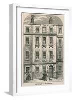 28 Dean Street, Soho, London, Birthplace of Artist Joseph Nollekens-null-Framed Giclee Print