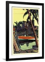 28 Foot Speedster-Edward A. Wilson-Framed Art Print