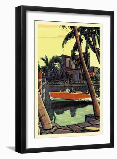 28 Foot Speedster-Edward A. Wilson-Framed Art Print