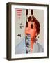 #285-spacerocket art-Framed Giclee Print