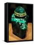 2860-Carat Carved Colombian Emerald-null-Framed Stretched Canvas