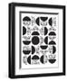 28A Geometric White 82-AnnArt-Framed Art Print