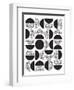 28A Geometric White 82-AnnArt-Framed Art Print