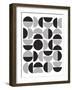 28A Geometric White 82-AnnArt-Framed Art Print