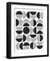 28A Geometric White 82-AnnArt-Framed Art Print