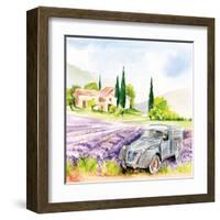 2CV Fourgon-Bruno Pozzo-Framed Art Print