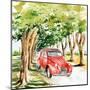 2CV Rouge-Bruno Pozzo-Mounted Art Print