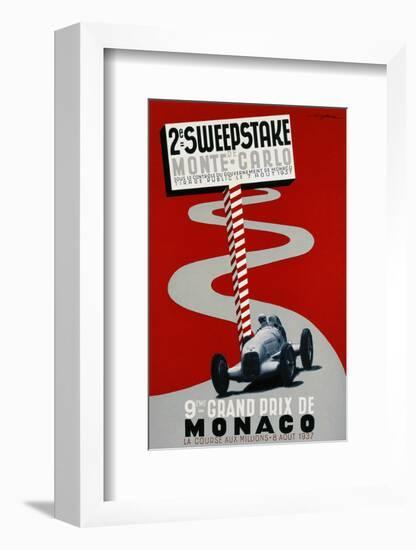 2e Sweepstake de Monte-Carlo, 9eme Grand Prix de Monaco-Guy Serre-Framed Art Print