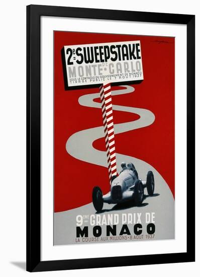 2e Sweepstake de Monte-Carlo, 9eme Grand Prix de Monaco-Guy Serre-Framed Art Print