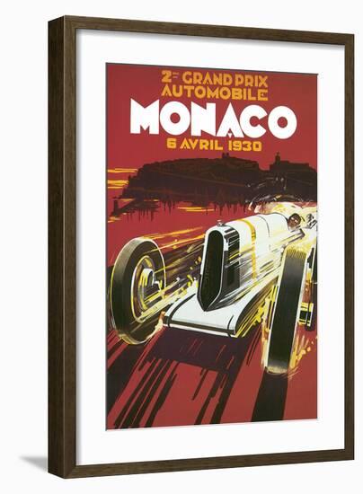 2eme Grand Prix Automobile Monaco-null-Framed Art Print