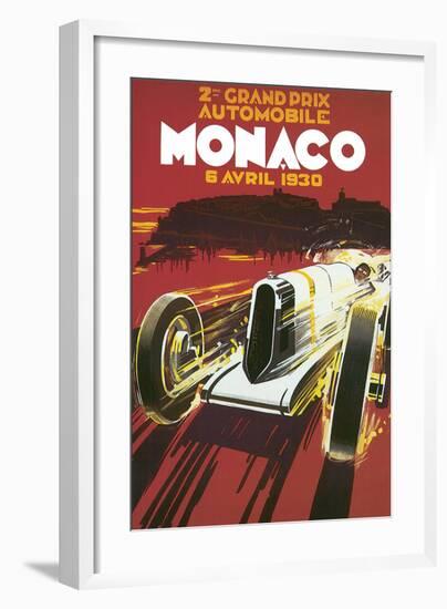 2eme Grand Prix Automobile Monaco-null-Framed Art Print