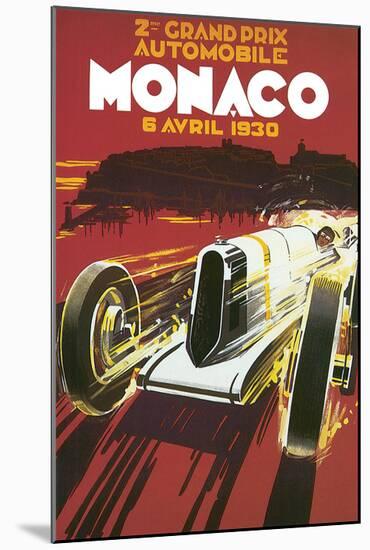 2eme Grand Prix Automobile Monaco-null-Mounted Art Print