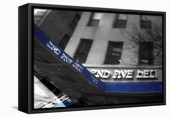 2nd Ave Deli Reflection-null-Framed Stretched Canvas