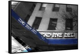 2nd Ave Deli Reflection-null-Framed Stretched Canvas