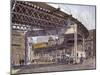 2Nd Ave. El, Ca. 1896-Stanton Manolakas-Mounted Giclee Print