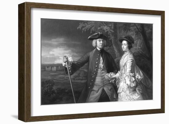 2nd Earl Egmont and Wife-Sir Joshua Reynolds-Framed Art Print