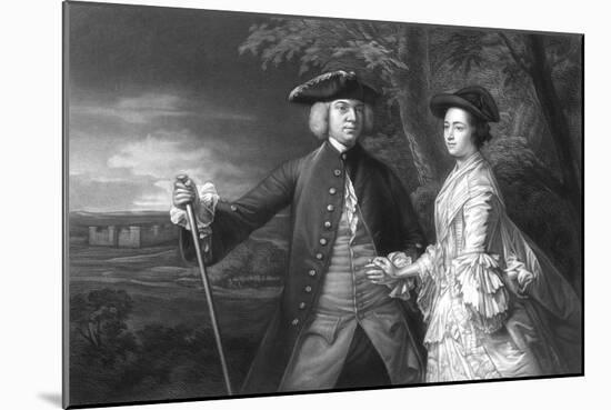 2nd Earl Egmont and Wife-Sir Joshua Reynolds-Mounted Art Print