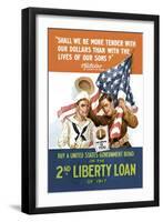 2nd Liberty Loan-null-Framed Art Print