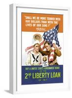 2nd Liberty Loan-null-Framed Art Print