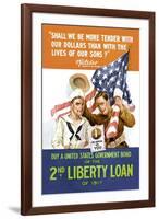 2nd Liberty Loan-null-Framed Art Print