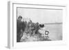 2nd Moroccan Division Bathes its Flags in the Rhine, Huningue, Alsace, France, 21 November 1918-null-Framed Giclee Print