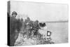 2nd Moroccan Division Bathes its Flags in the Rhine, Huningue, Alsace, France, 21 November 1918-null-Stretched Canvas