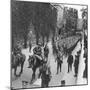 2nd Scots Guards Leave the Tower of London During World War I on 15th September 1914-Robert Hunt-Mounted Photographic Print