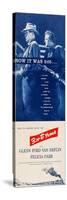 3:10 TO YUMA, l-r: Glenn Ford, Van Heflin on insert poster art, 1957.-null-Stretched Canvas