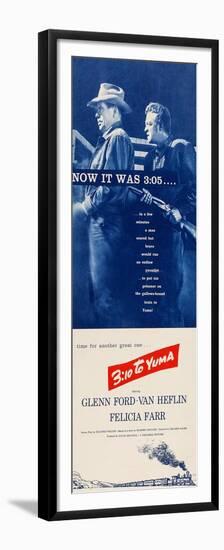 3:10 TO YUMA, l-r: Glenn Ford, Van Heflin on insert poster art, 1957.-null-Framed Premium Giclee Print