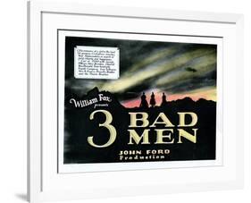 3 Bad Men, Title Card, 1926-null-Framed Poster